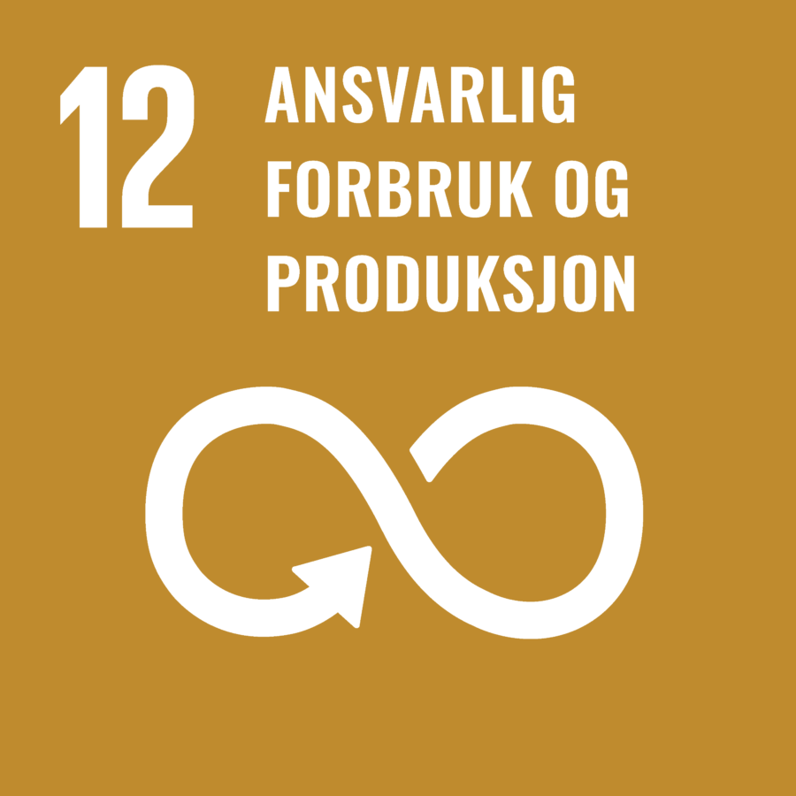 I alle ledd forsøker vi å benytte resirkulerbare materialer.
